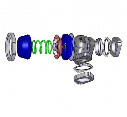 Вестгейт - Turbosmart Ultra Gate (NEW) - 38мм (синий)