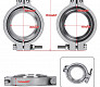 V-band Хомут + фланцы для Вестгейта Tial 44mm