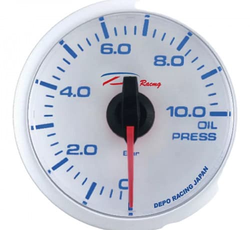 Датчик Depo Racing WBL - Давление масла - 60mm (белый)