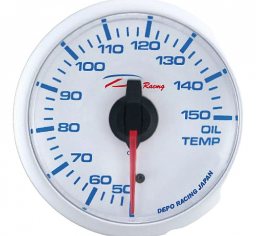 Датчик Depo Racing WBL Температура масла 52mm (белый)