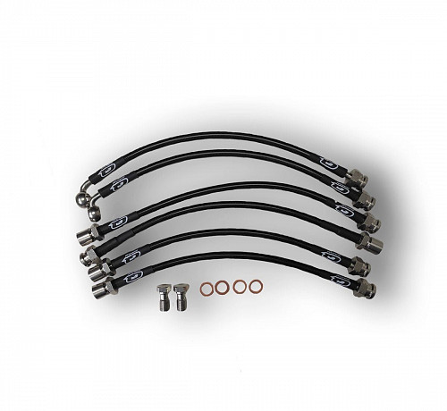 Тормозные шланги армированные под лифт 2" Toyota Land Cruiser Prado 150