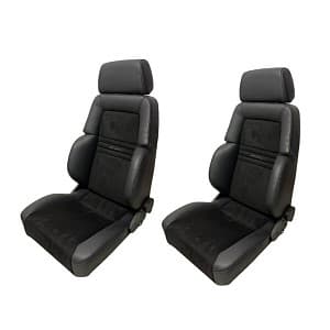 Сиденья спортивные пара Recaro - Полуковши Кожа+Алькантара