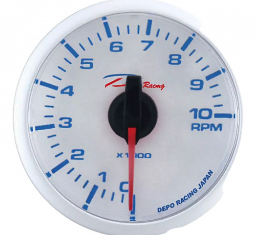 Датчик Depo Racing WBL Тахометр 52mm (белый)