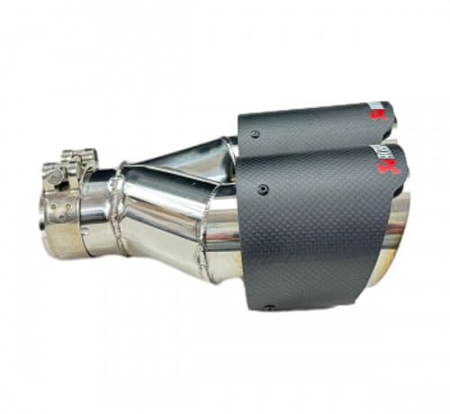 Насадка на глушитель двойная Akrapovic style 57 - 89 - С острым наконечником