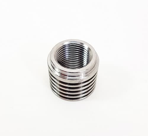 Адаптер для вварки кислородного датчика M18*1.5 с радиатором (нержа)