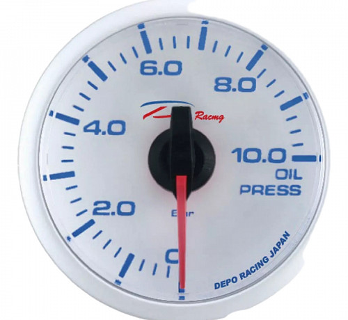 Датчик Depo Racing WBL - Давление масла - 60mm (белый)