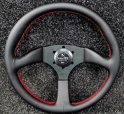 Руль Vertex с выносом Lite 350мм кожа