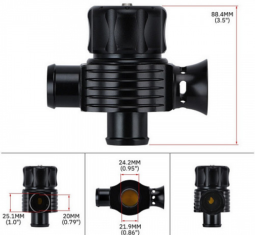 Blow-OFF - Гибридный Dual Port - 25мм