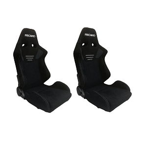 Сиденья спортивные пара Recaro - Полуковши Алькантара