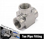 Тройник 1/8 NPT Нержавеющий ss304