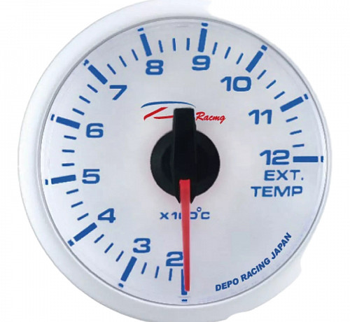Датчик Depo Racing WBL - Температура выхлопных газов - 60mm (белый)