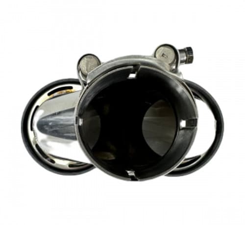 Насадка на глушитель двойная Akrapovic style 57 - 89 - С острым наконечником