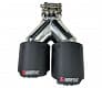 Насадка на глушитель двойная Akrapovic style 57 - 89 - С острым наконечником