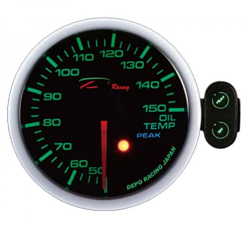 Датчик Depo Racing PK-SC - Температура масла - 60mm (черный/7 цветов)