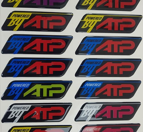 Шильдик - Powered by ATP (наклейка)