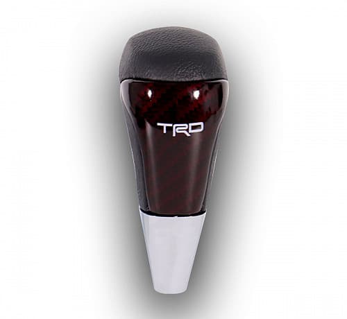 Ручка АКПП TRD Кожа Карбон красный