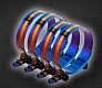 Силовые хомуты (4шт) 53-61мм - Titanium