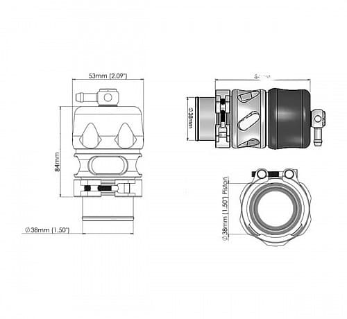 Blow-off Turbosmart BOV5 style 38мм
