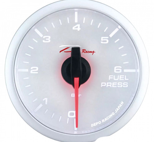 Датчик Depo Racing WBL - Давление топлива - 60mm (белый)