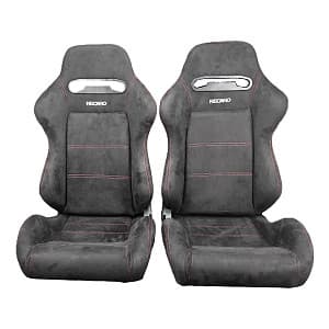 Сиденья спортивные пара Recaro - Полуковши Алькантара