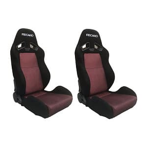 Сиденья спортивные пара Recaro - Полуковши Алькантара+Текстиль